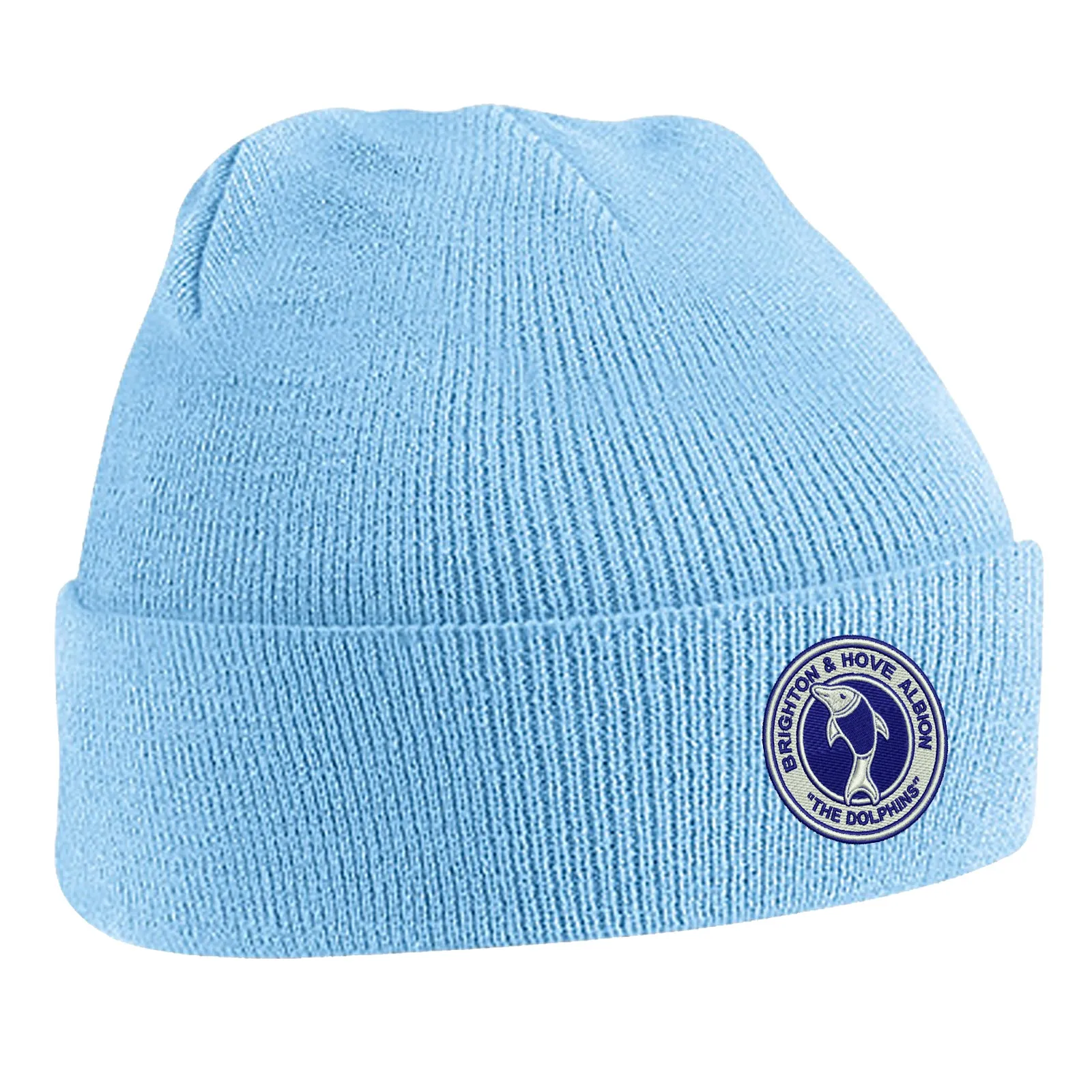 Retro Brighton 1970s Embroidered Beanie Hat