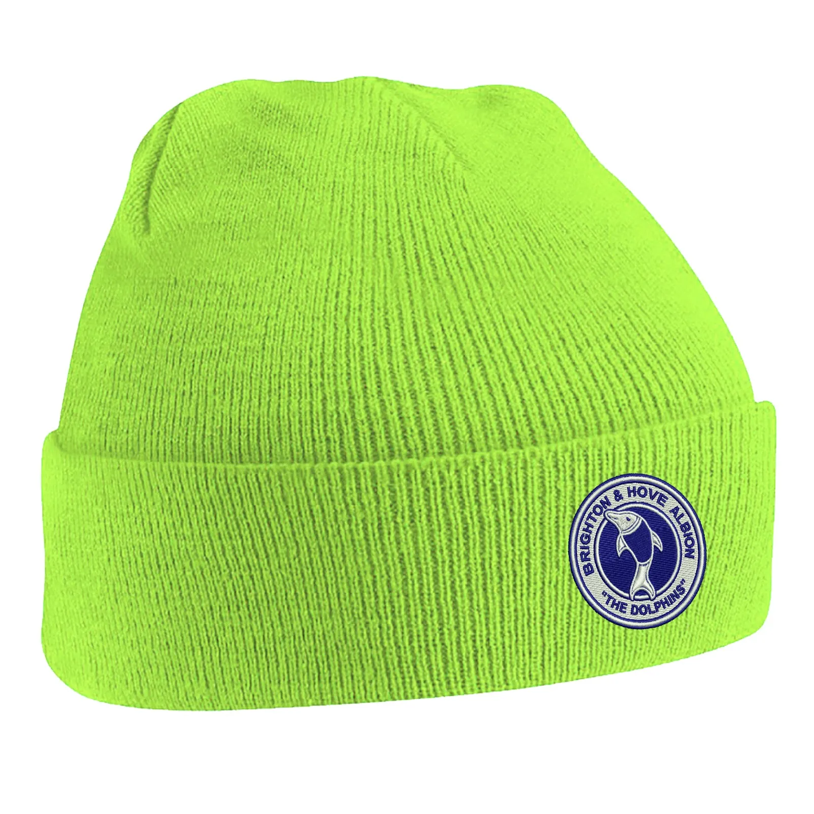 Retro Brighton 1970s Embroidered Beanie Hat