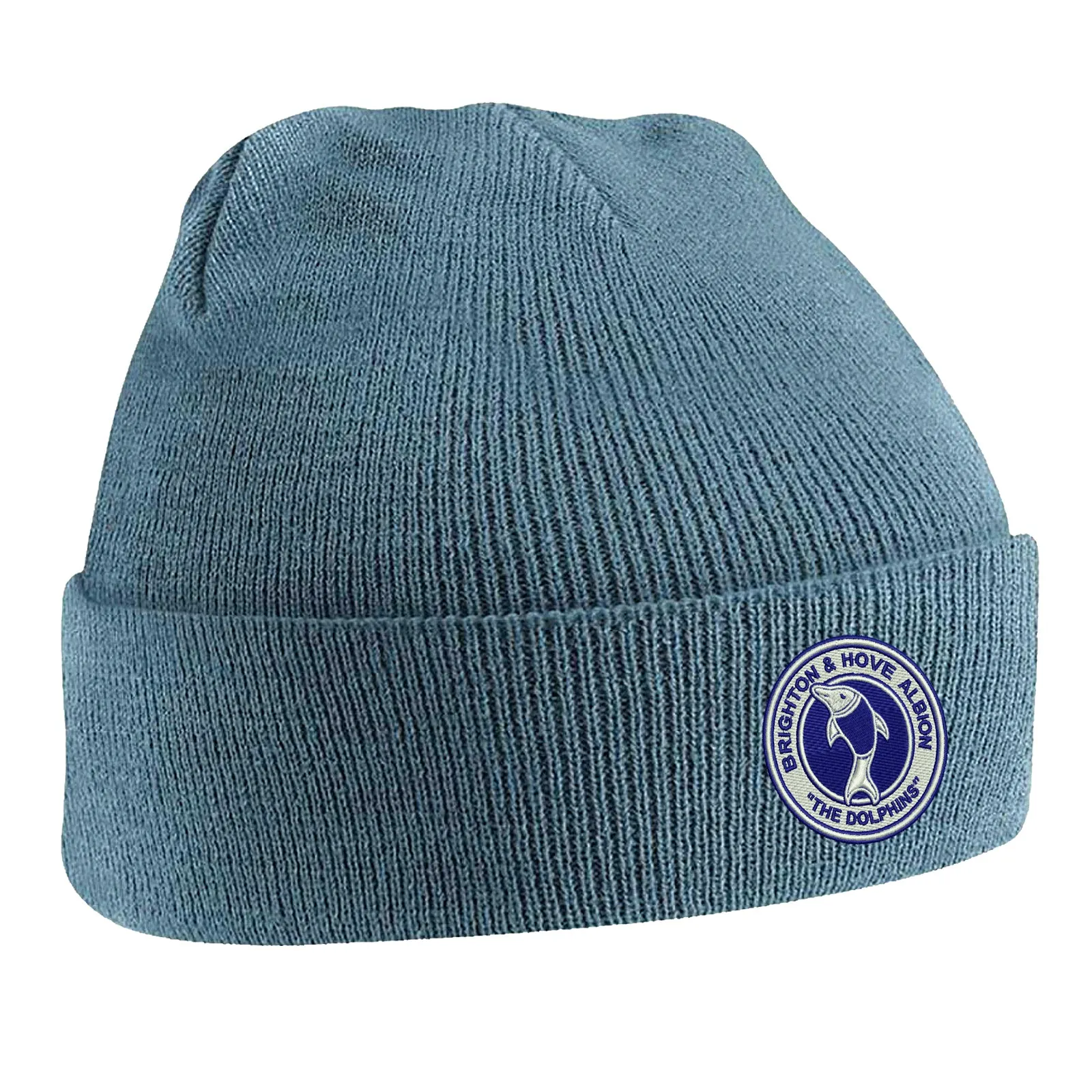 Retro Brighton 1970s Embroidered Beanie Hat