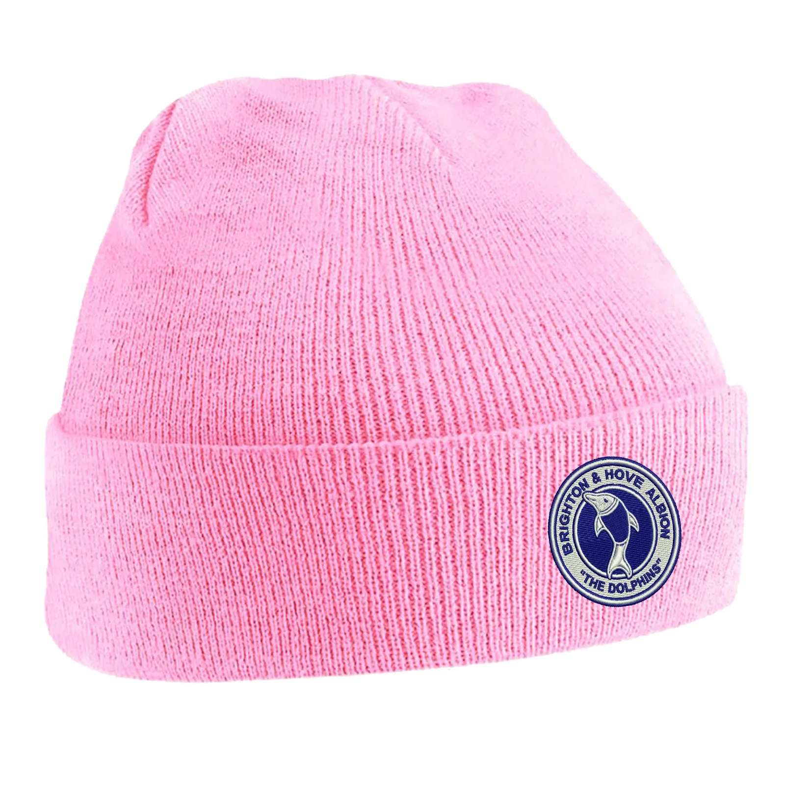 Retro Brighton 1970s Embroidered Beanie Hat