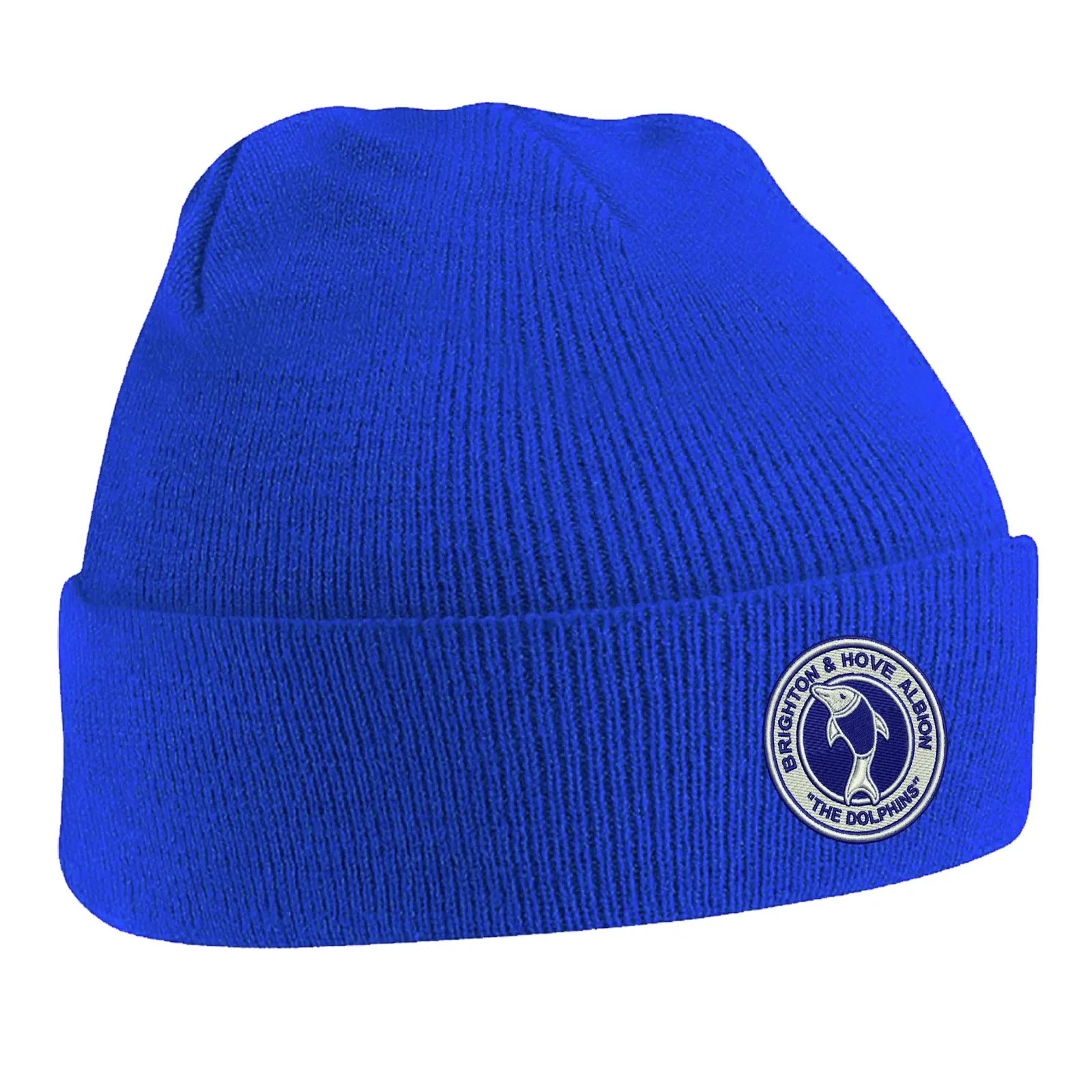 Retro Brighton 1970s Embroidered Beanie Hat