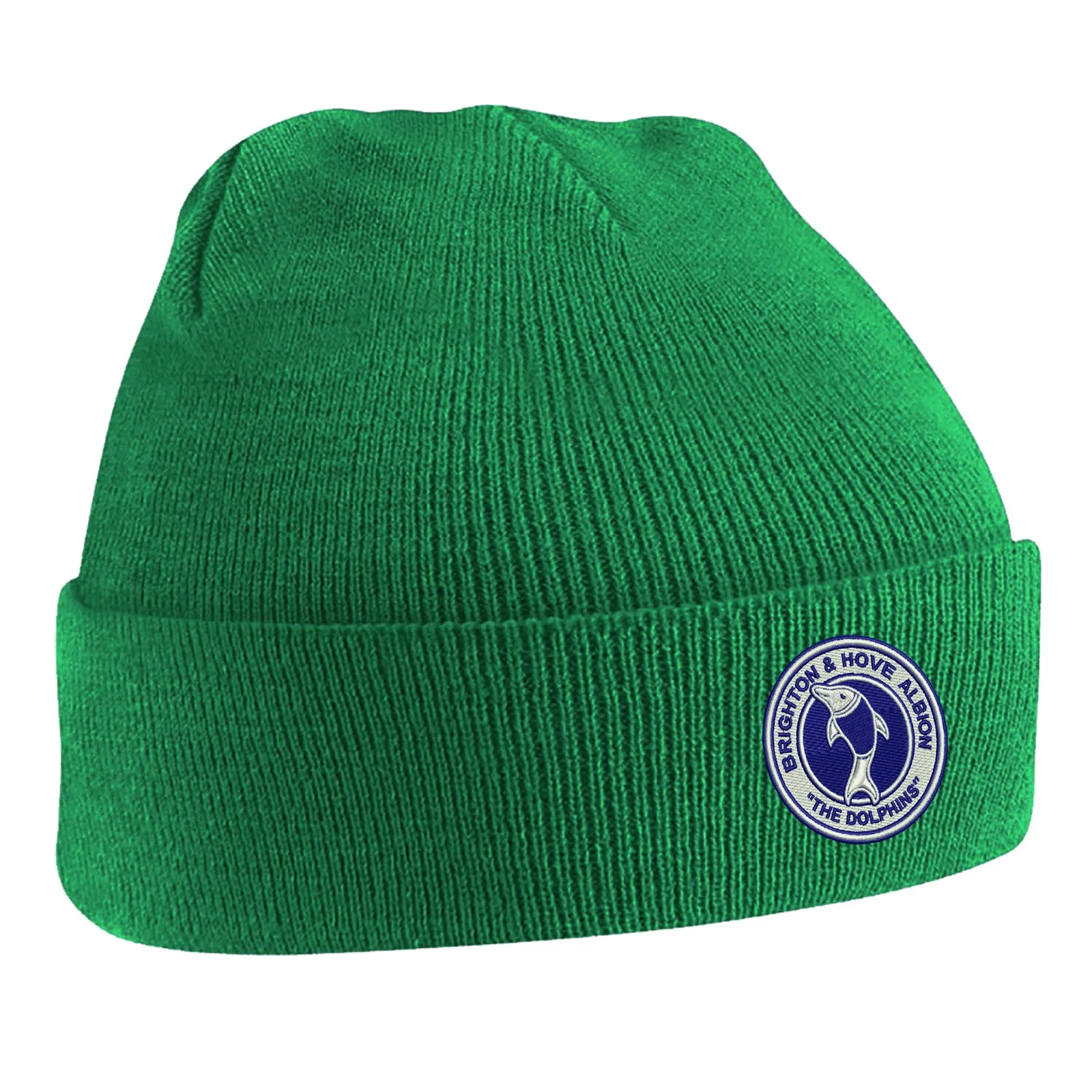Retro Brighton 1970s Embroidered Beanie Hat