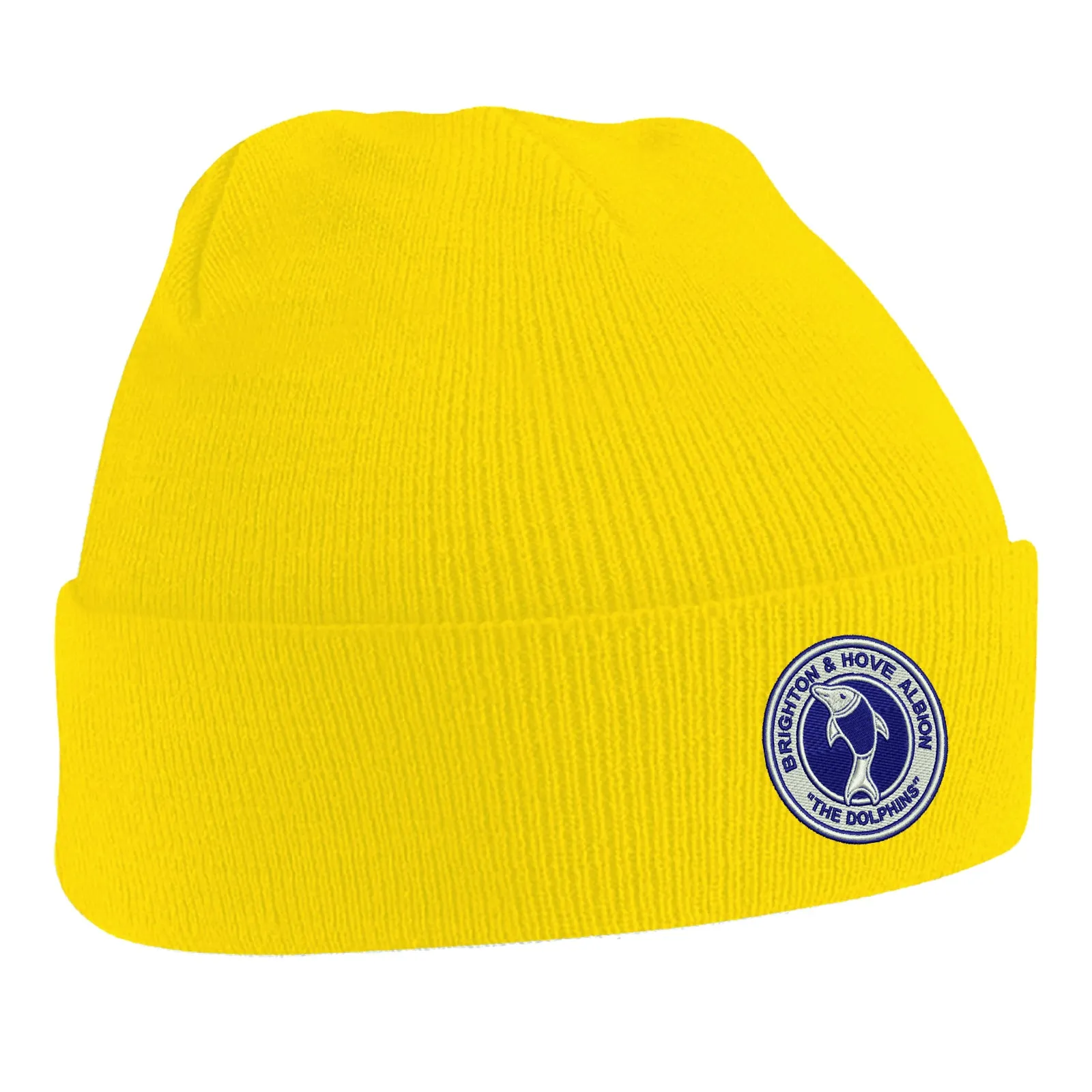 Retro Brighton 1970s Embroidered Beanie Hat