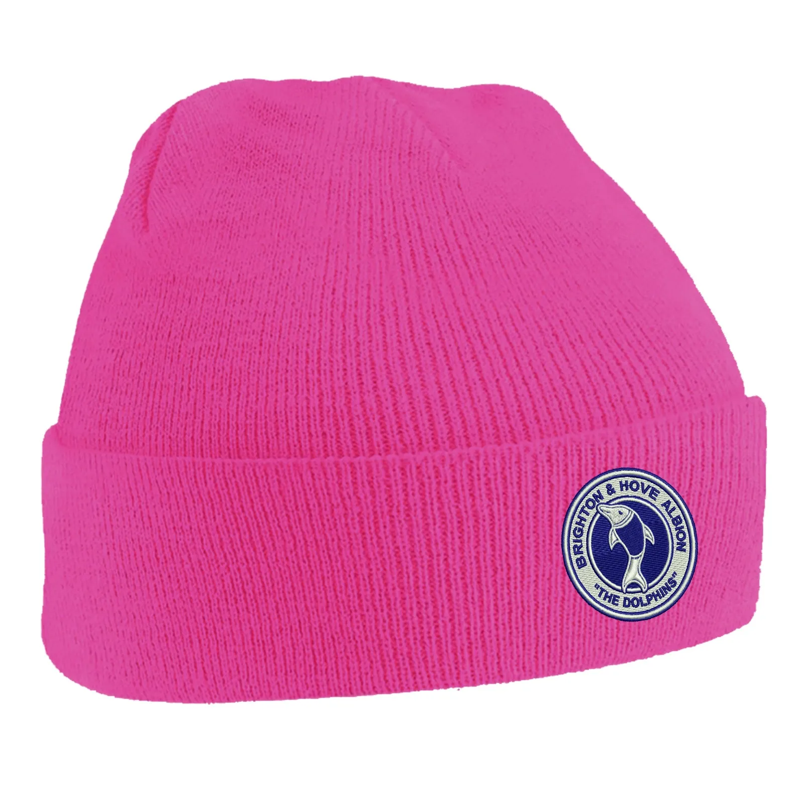 Retro Brighton 1970s Embroidered Beanie Hat