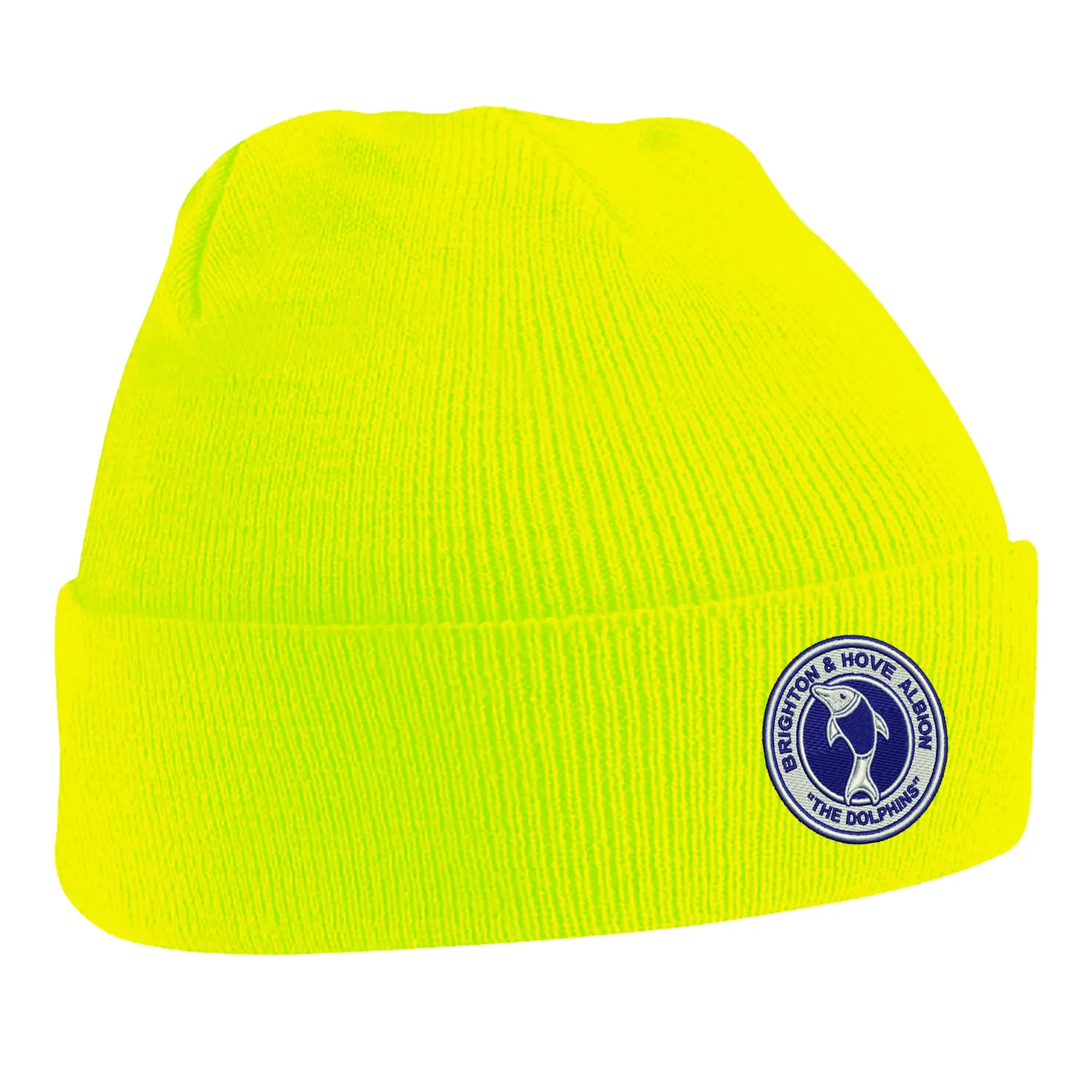 Retro Brighton 1970s Embroidered Beanie Hat