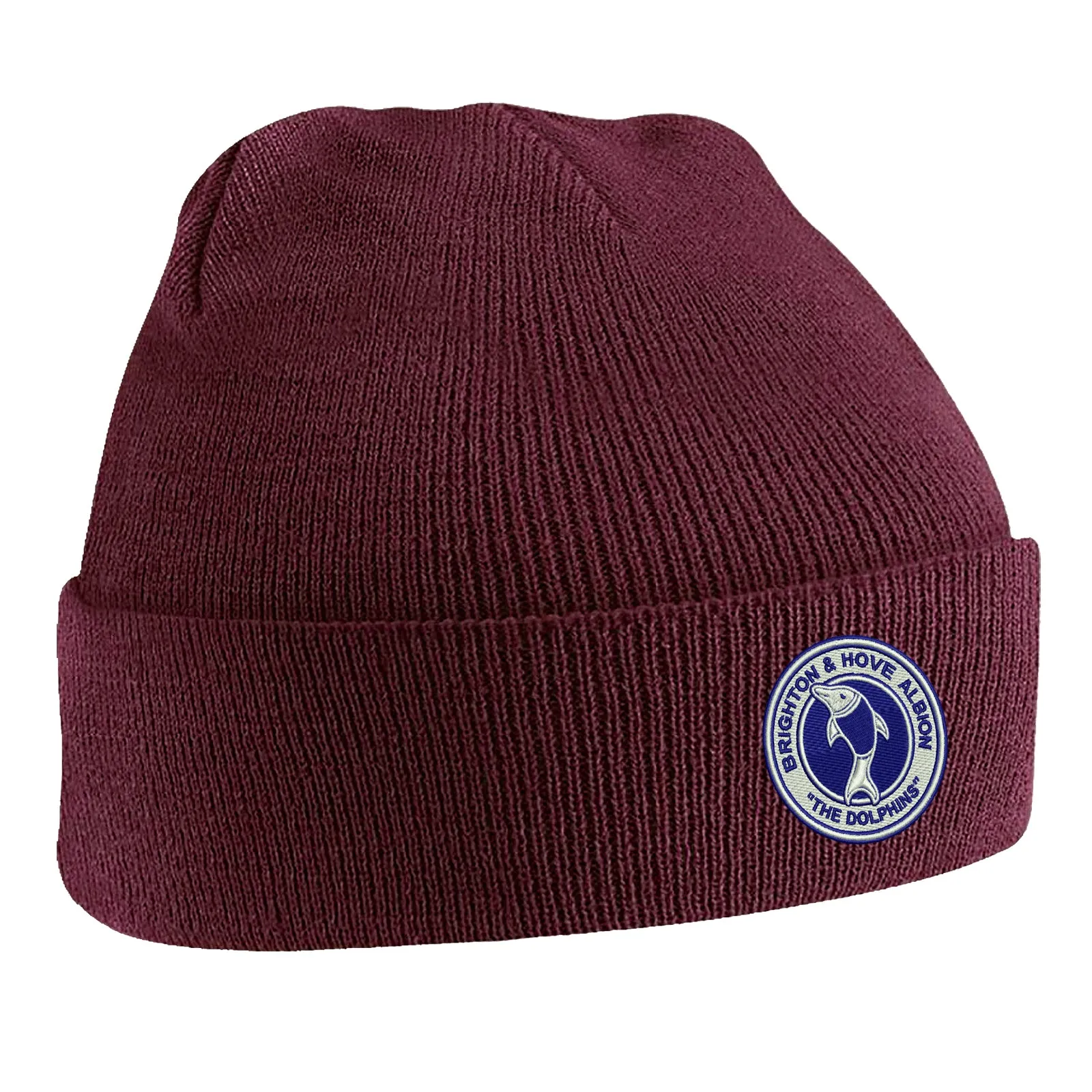 Retro Brighton 1970s Embroidered Beanie Hat