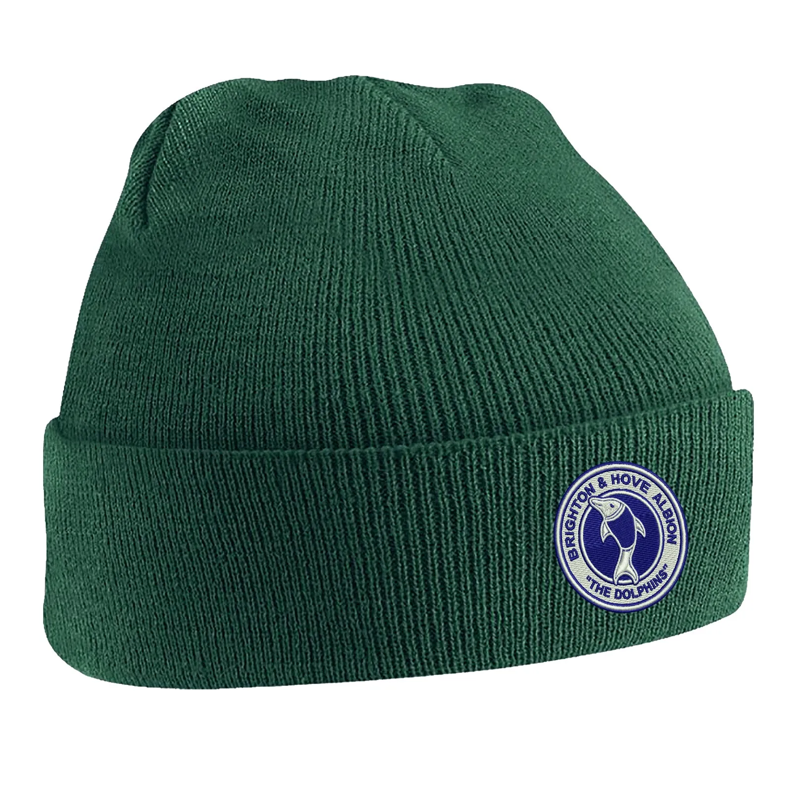 Retro Brighton 1970s Embroidered Beanie Hat