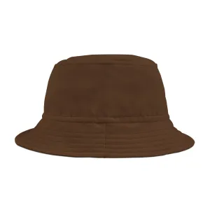SNRG Bucket Hat, Brown, Unique Streetwear Cap, Hip Hop Headwear, Trendy Festival Hat, Fashion Accessory