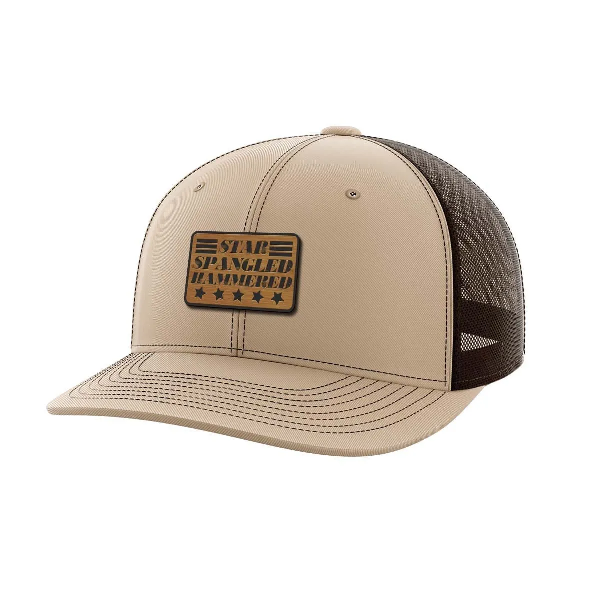 Star Spangled Hammered Bamboo Patch Hat