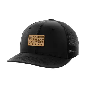Star Spangled Hammered Leather Patch Hat