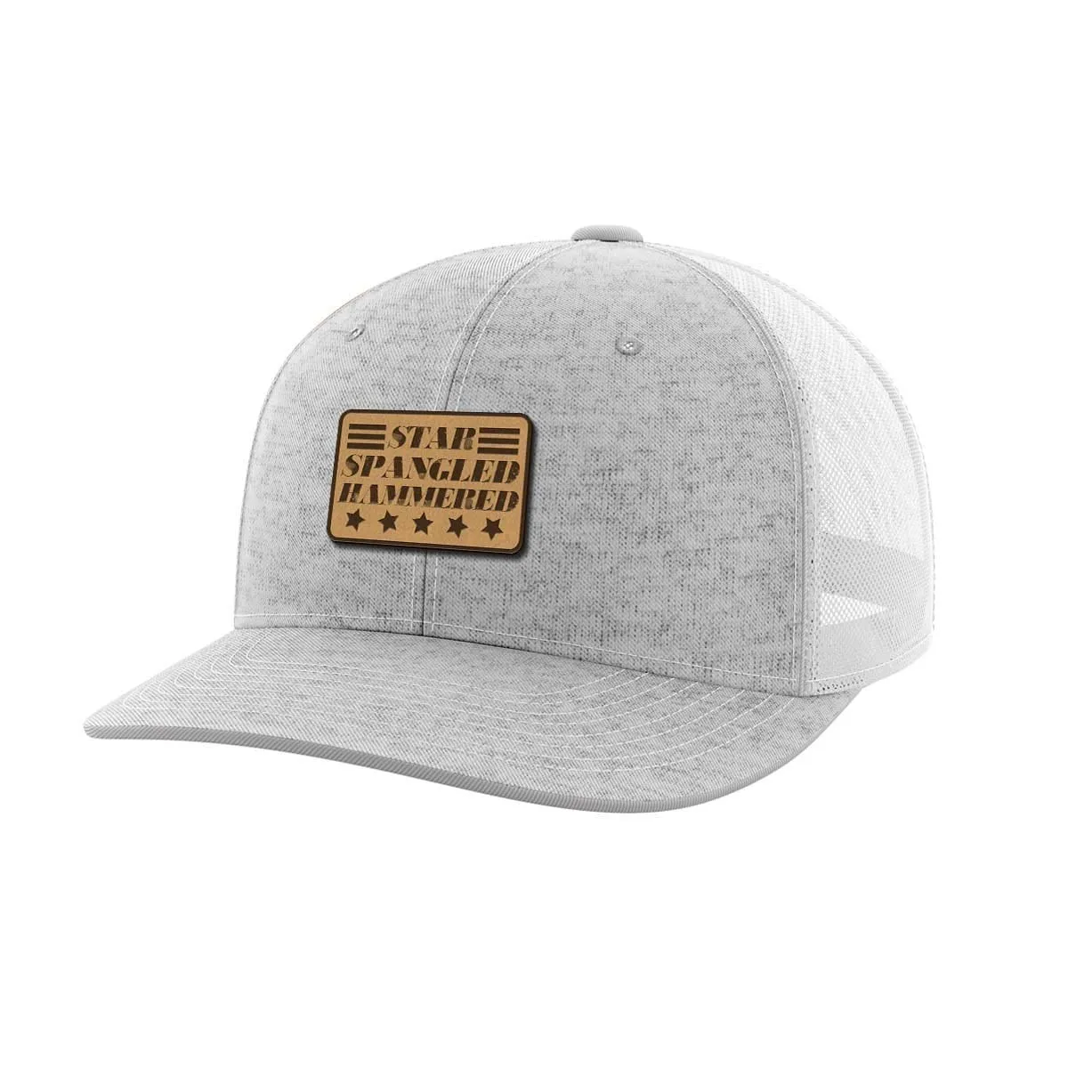 Star Spangled Hammered Leather Patch Hat