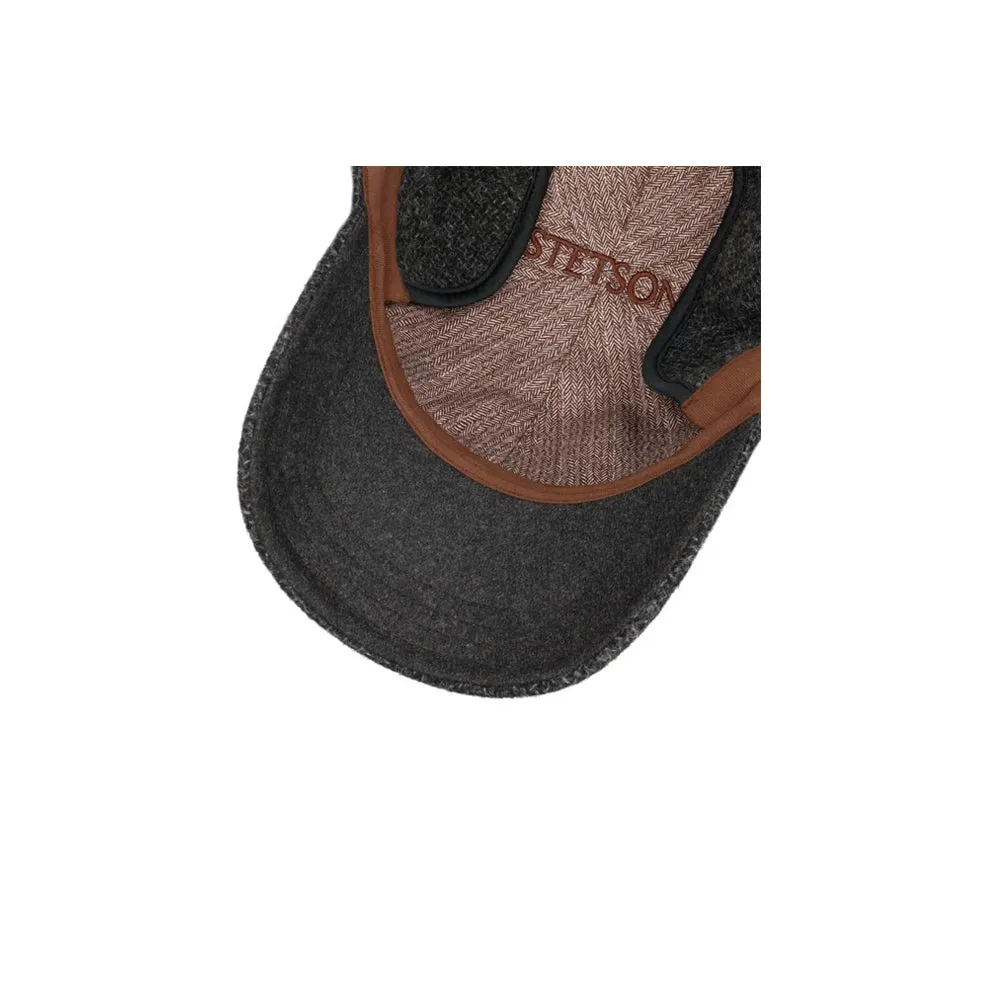 Stetson - Vilson Wool Cap With Ear Flaps - Flexfit - Anthracite Grey