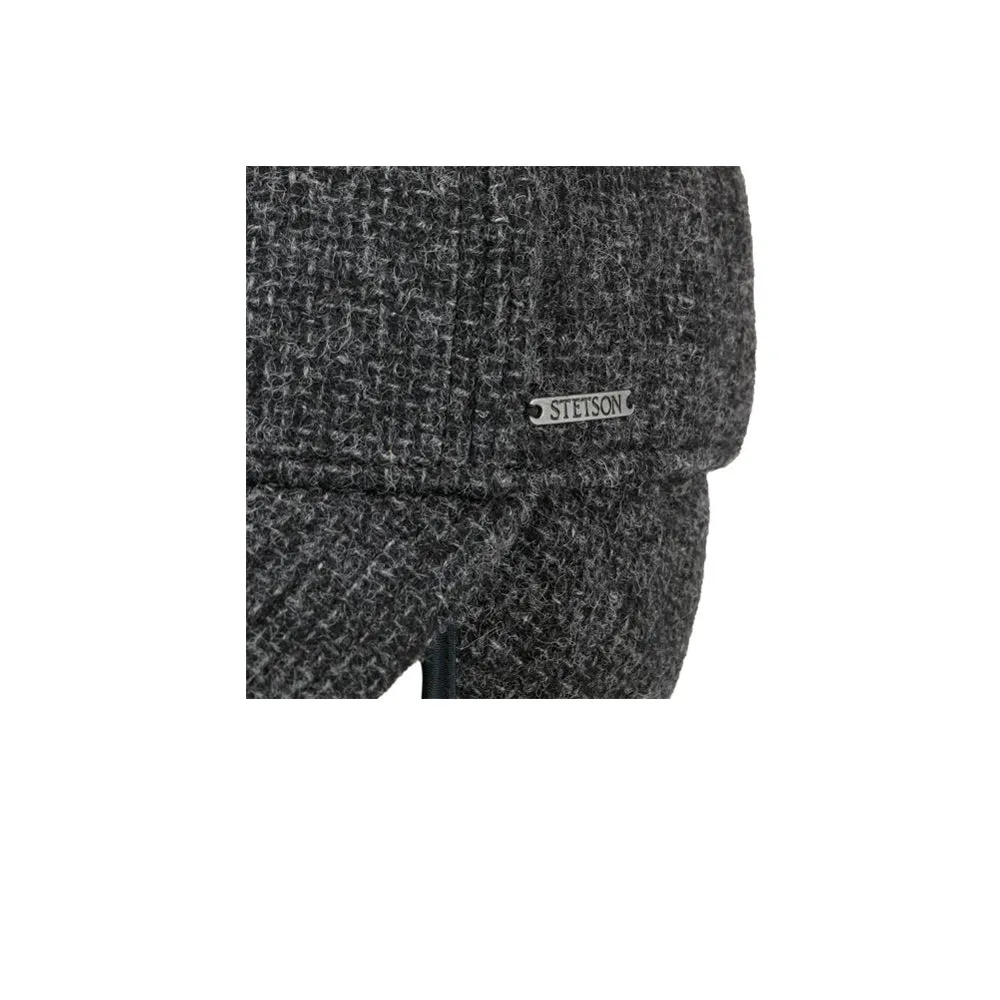 Stetson - Vilson Wool Cap With Ear Flaps - Flexfit - Anthracite Grey