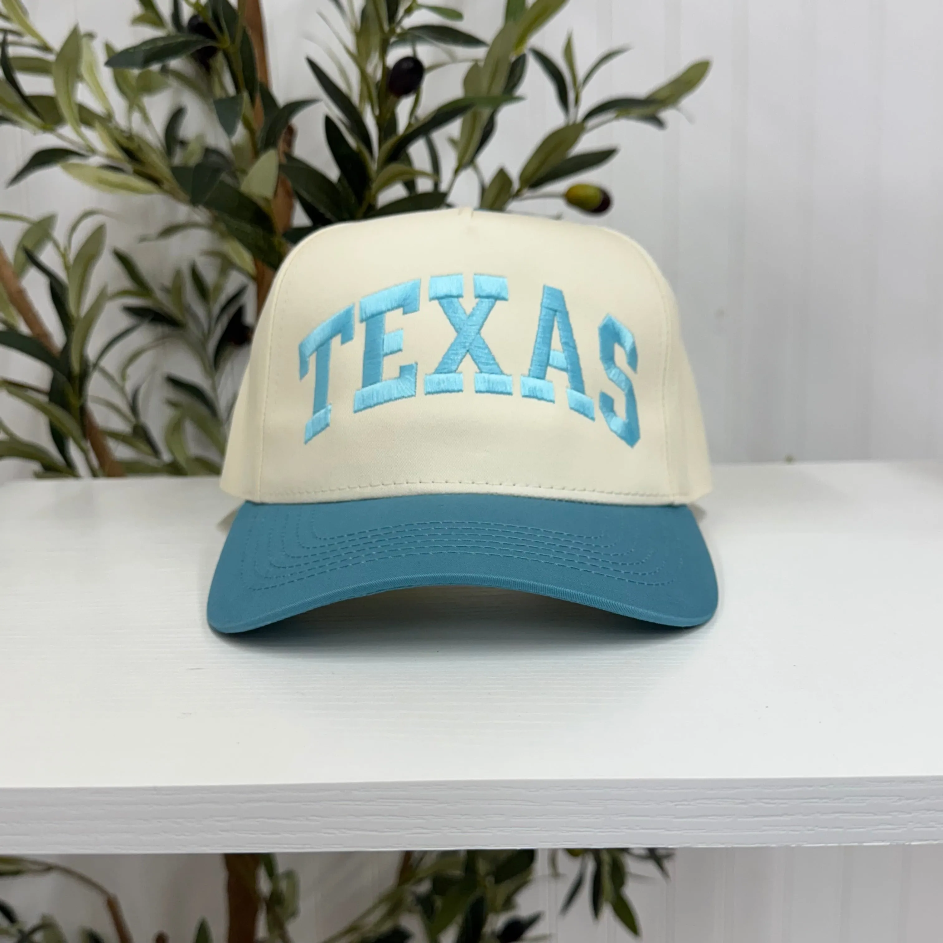 Texas Arched 5-Panel Two-Tone Spring Embroidered Baseball Cap 🤠⭐