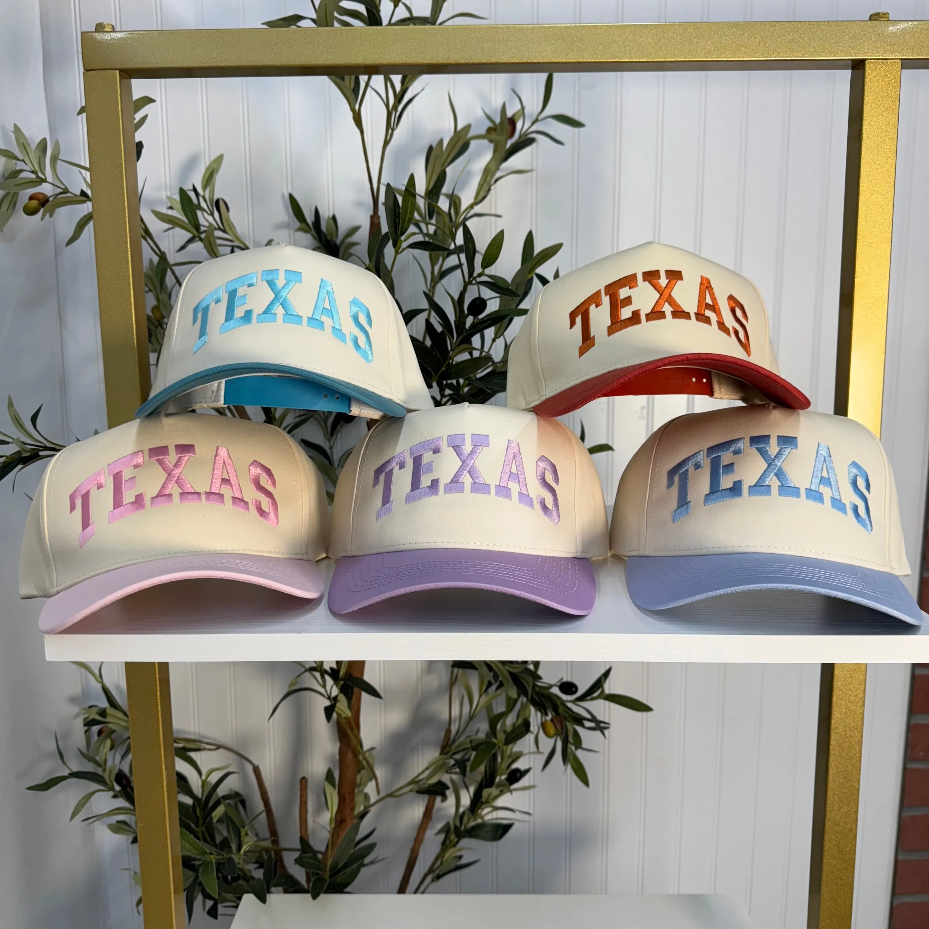 Texas Arched 5-Panel Two-Tone Spring Embroidered Baseball Cap 🤠⭐