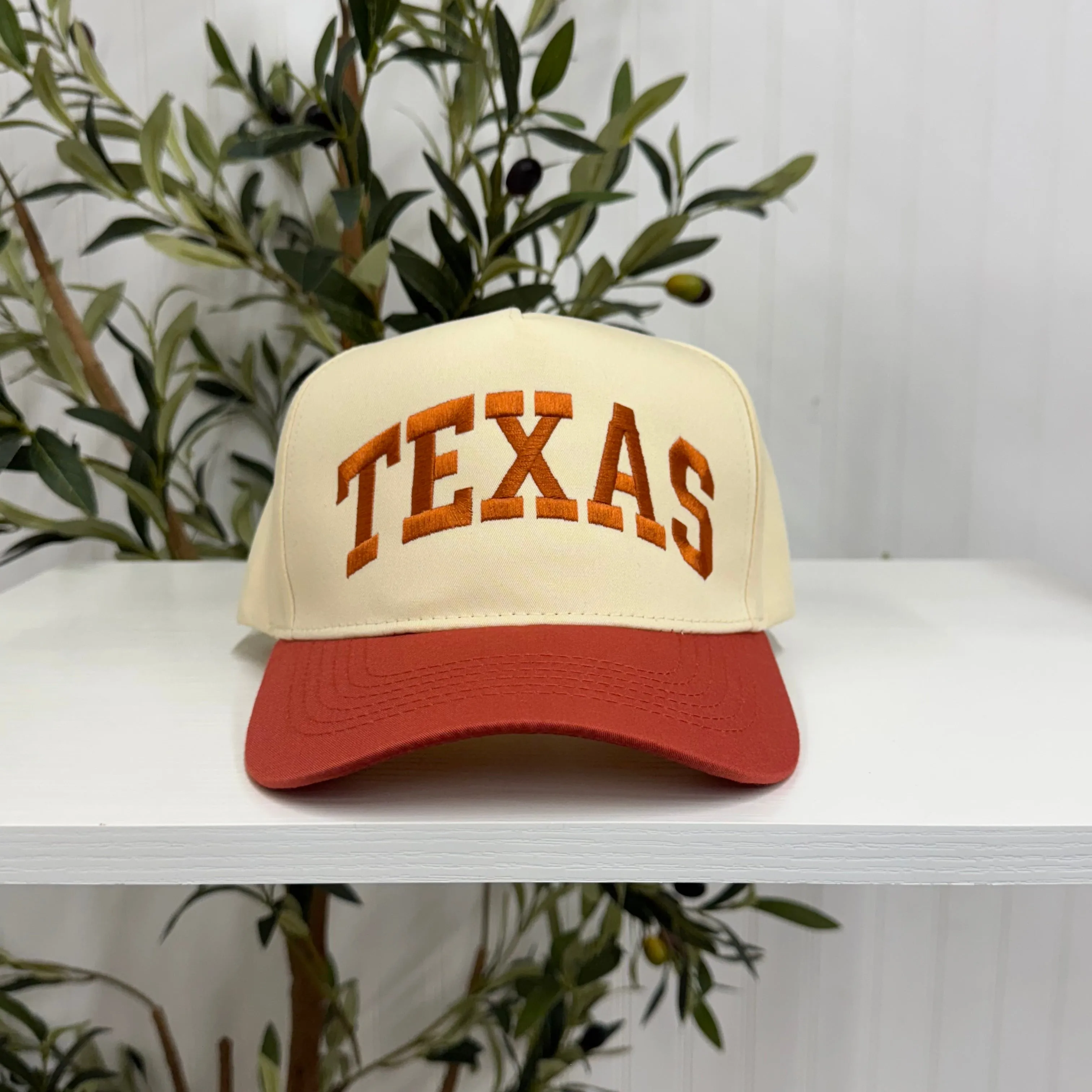 Texas Arched 5-Panel Two-Tone Spring Embroidered Baseball Cap 🤠⭐