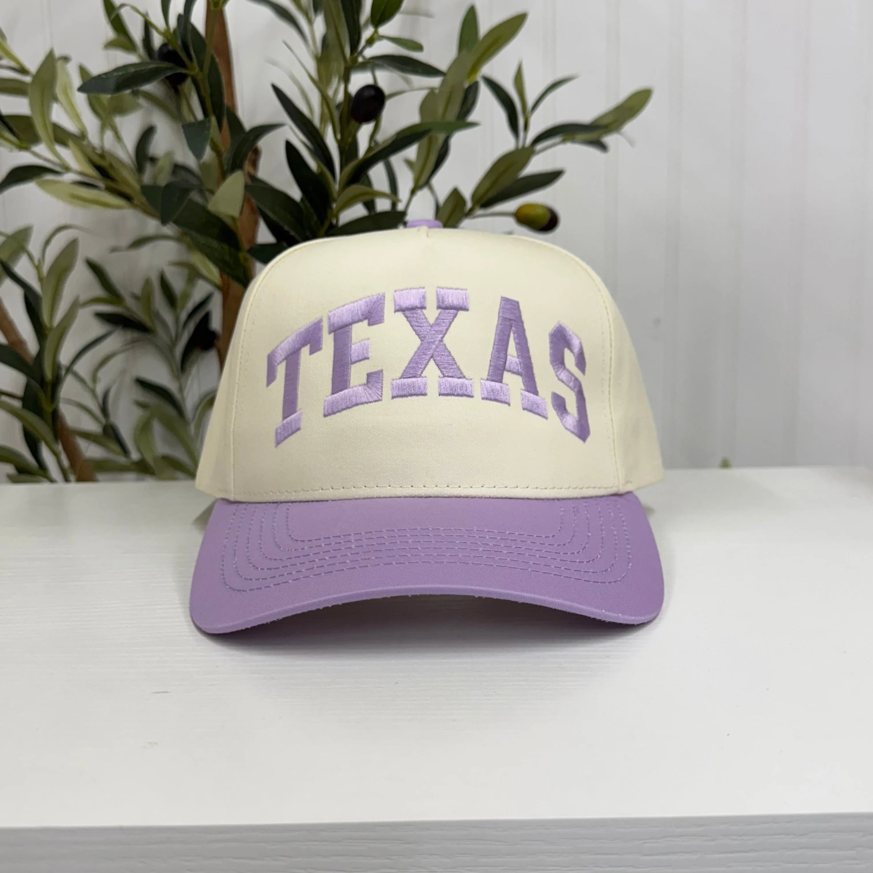 Texas Arched 5-Panel Two-Tone Spring Embroidered Baseball Cap 🤠⭐