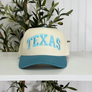 Texas Arched 5-Panel Two-Tone Spring Embroidered Baseball Cap 🤠⭐