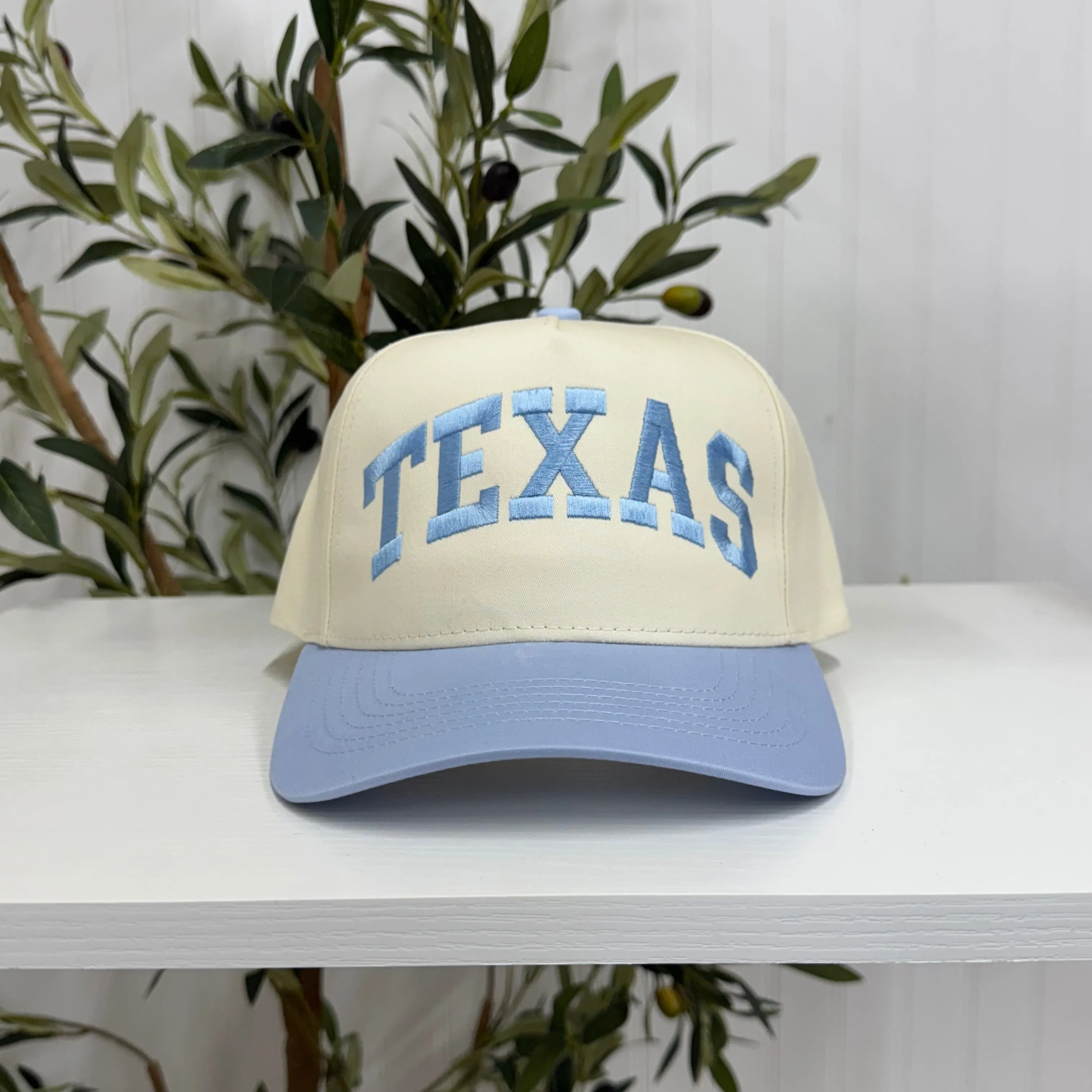 Texas Arched 5-Panel Two-Tone Spring Embroidered Baseball Cap 🤠⭐