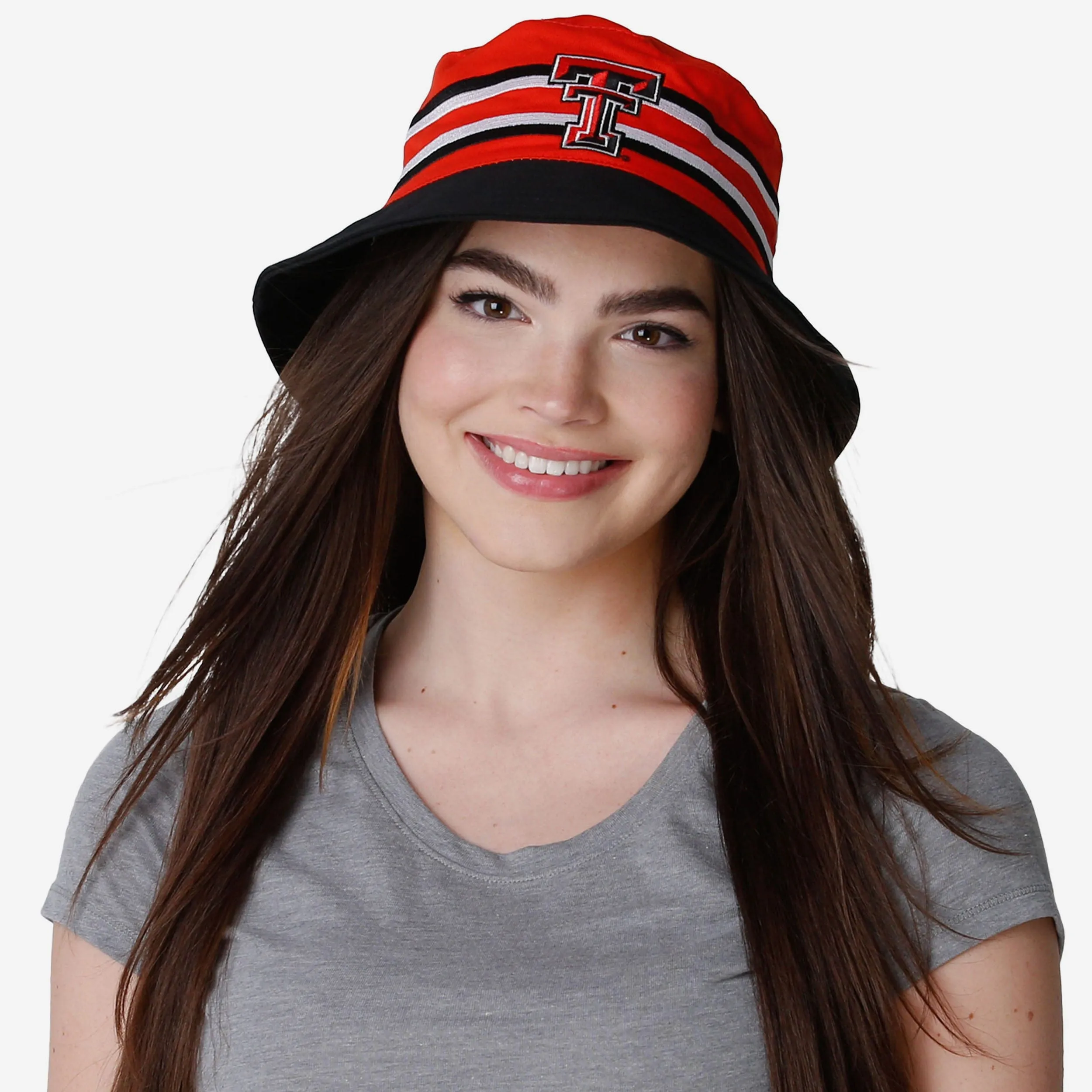Texas Tech Red Raiders Team Stripe Bucket Hat