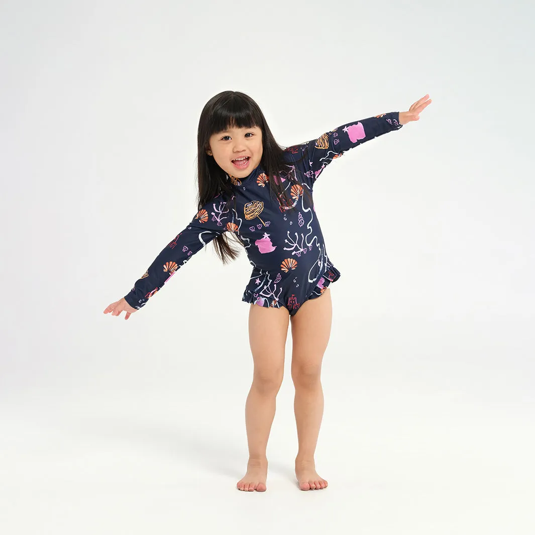 Toddler Coral Reef LS Paddle Suit