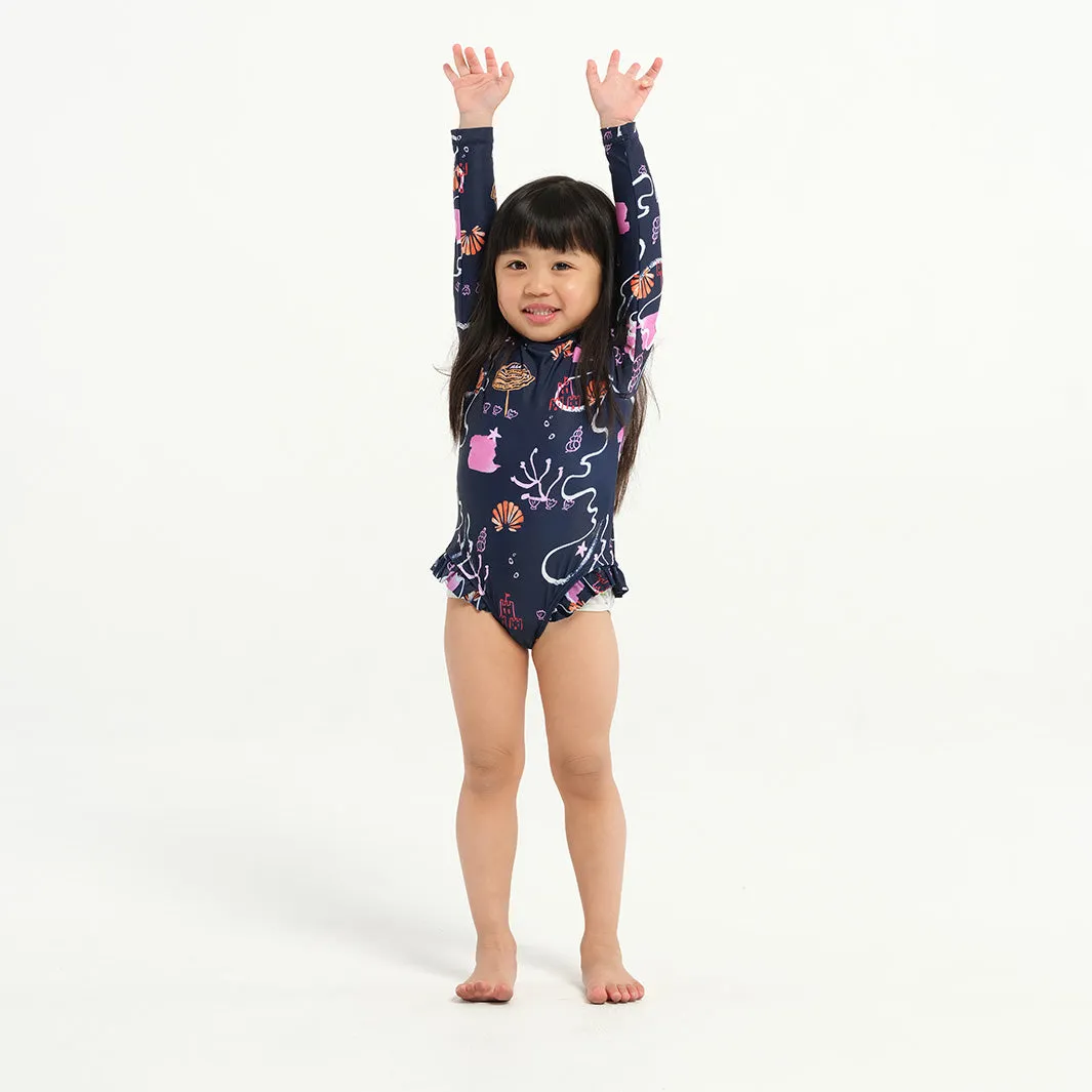Toddler Coral Reef LS Paddle Suit