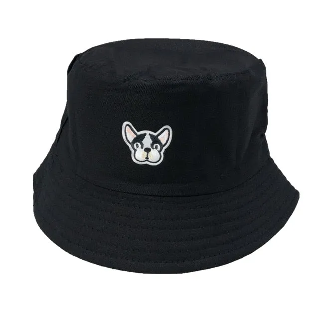 Unisex Embroidered Alien Foldable Bucket Hat Beach Sun Hat Street Headwear Fisherman Outdoor Cap Men and Woman Hat
