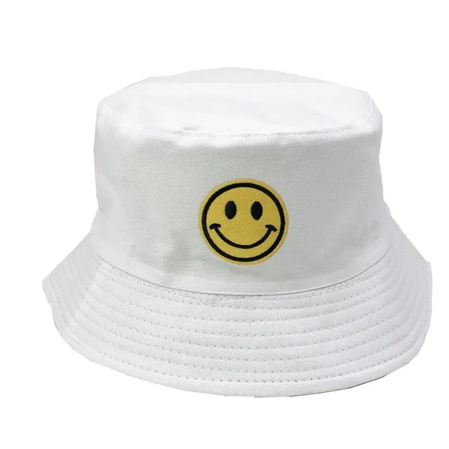 Unisex Embroidered Alien Foldable Bucket Hat Beach Sun Hat Street Headwear Fisherman Outdoor Cap Men and Woman Hat