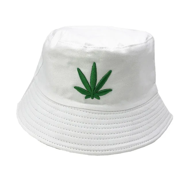 Unisex Embroidered Alien Foldable Bucket Hat Beach Sun Hat Street Headwear Fisherman Outdoor Cap Men and Woman Hat