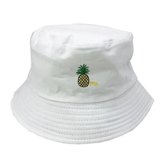 Unisex Embroidered Alien Foldable Bucket Hat Beach Sun Hat Street Headwear Fisherman Outdoor Cap Men and Woman Hat
