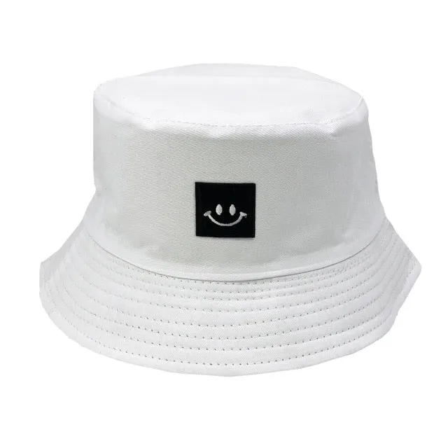 Unisex Embroidered Alien Foldable Bucket Hat Beach Sun Hat Street Headwear Fisherman Outdoor Cap Men and Woman Hat