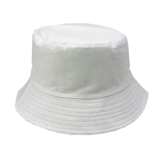Unisex Embroidered Alien Foldable Bucket Hat Beach Sun Hat Street Headwear Fisherman Outdoor Cap Men and Woman Hat