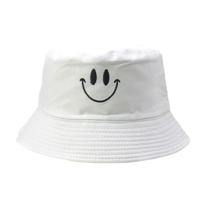 Unisex Embroidered Alien Foldable Bucket Hat Beach Sun Hat Street Headwear Fisherman Outdoor Cap Men and Woman Hat