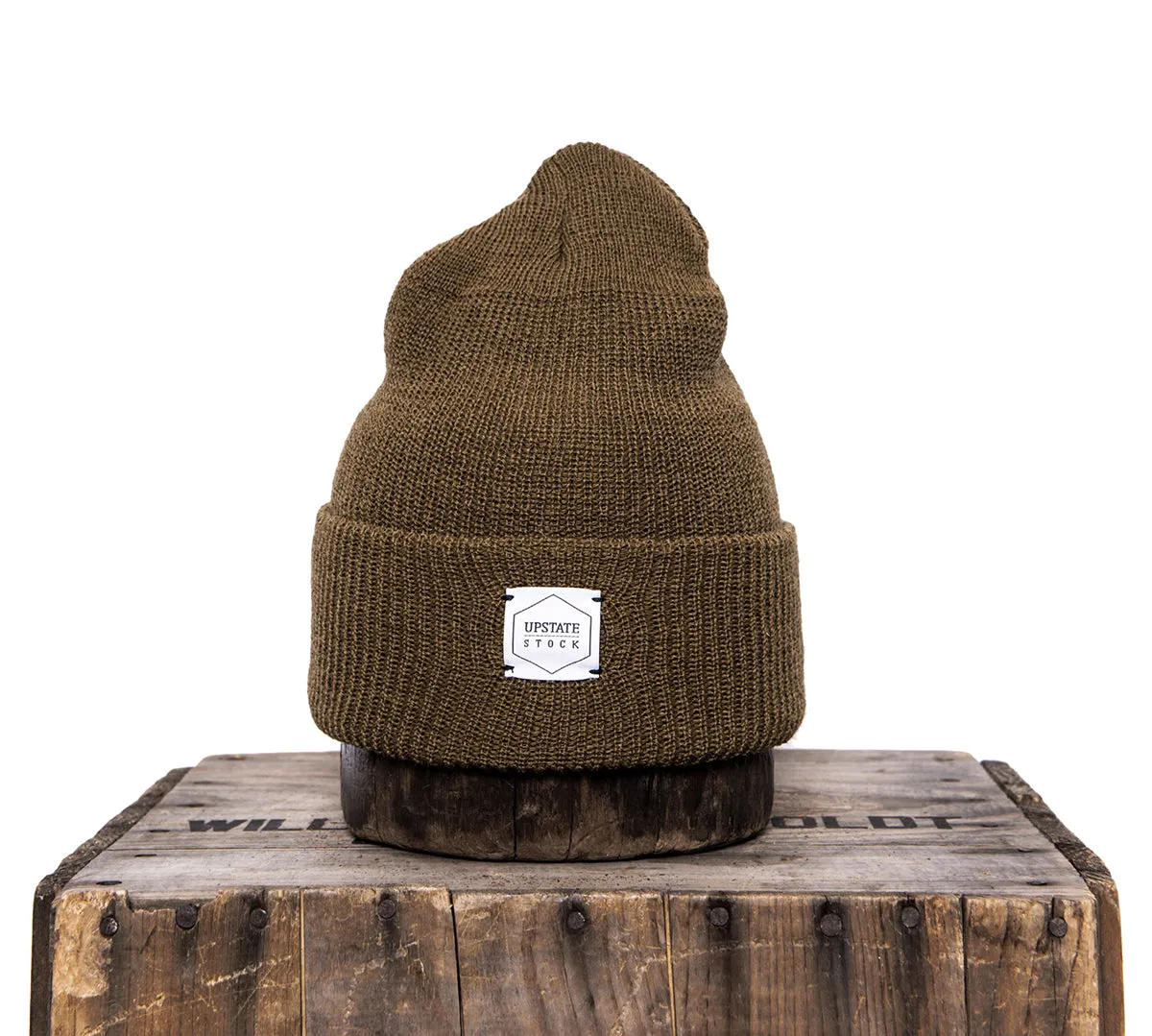 Upstate Stock 100% Wool Watchcap - Militia Brown