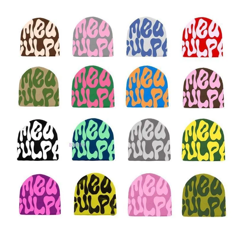 Women Knitted Hat Y2k Beanie Knitted Hat